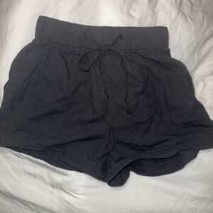 High Waist Black Women's Shorts
